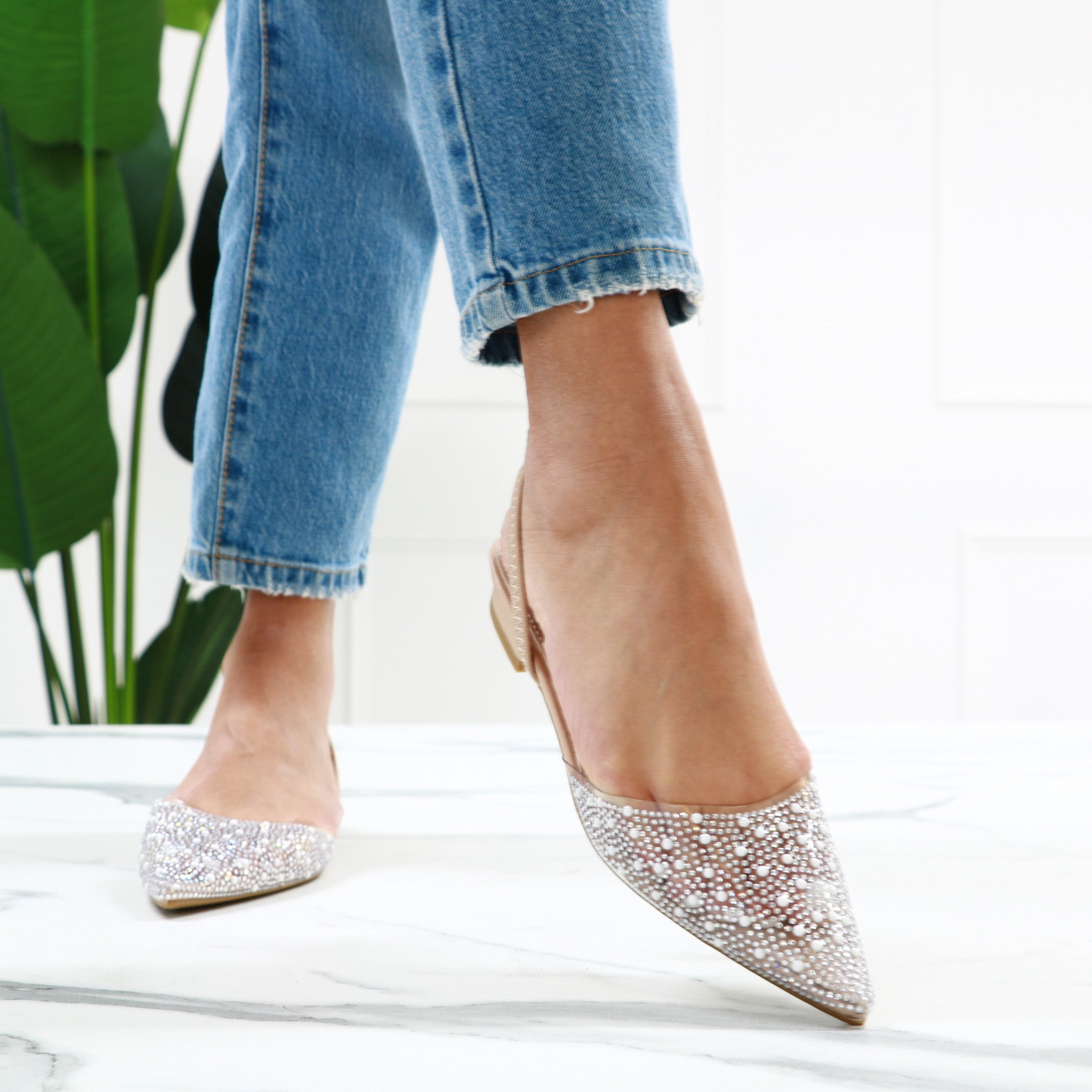 Giulia - Ballerine Slingback Trasparenti