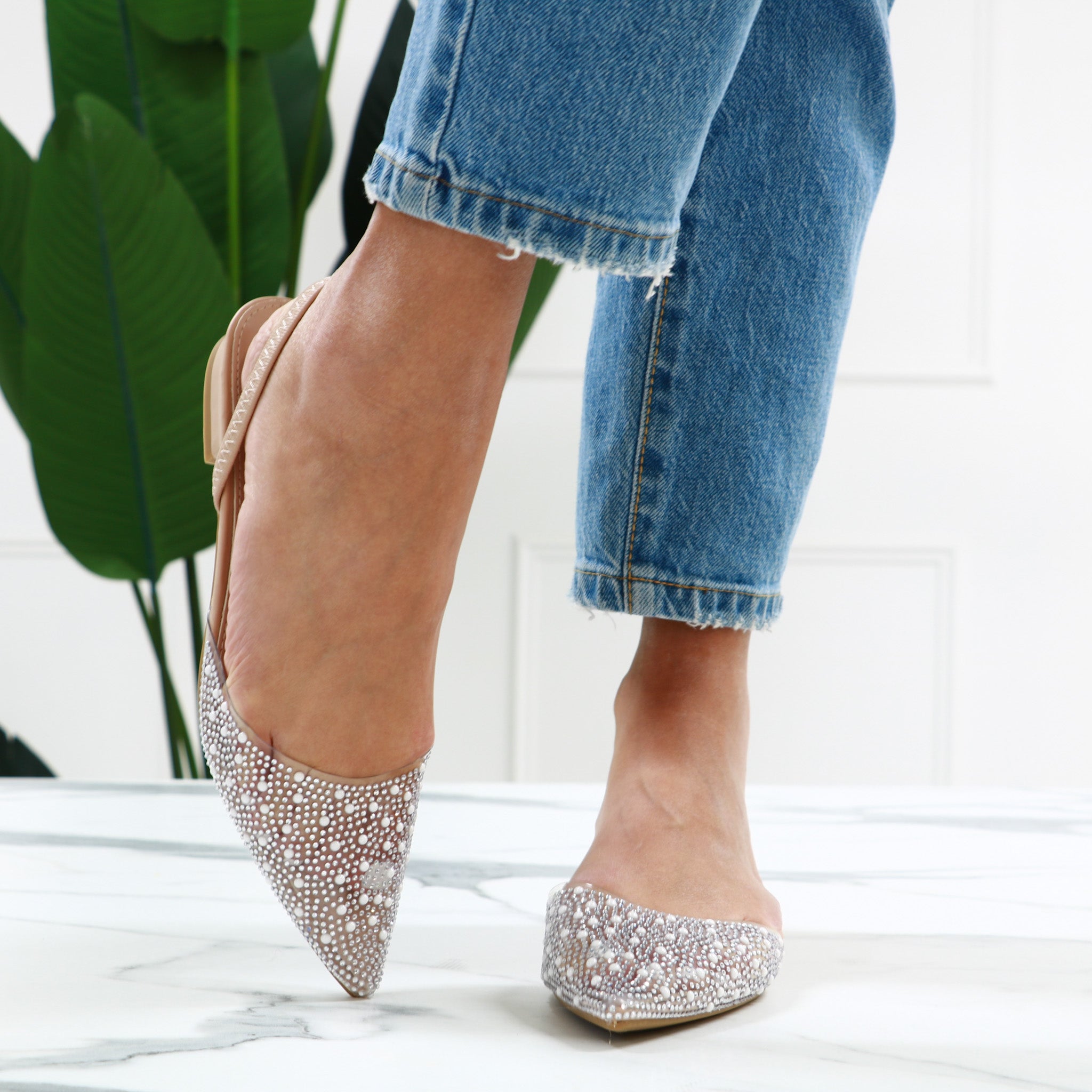 Giulia - Ballerine Slingback Trasparenti