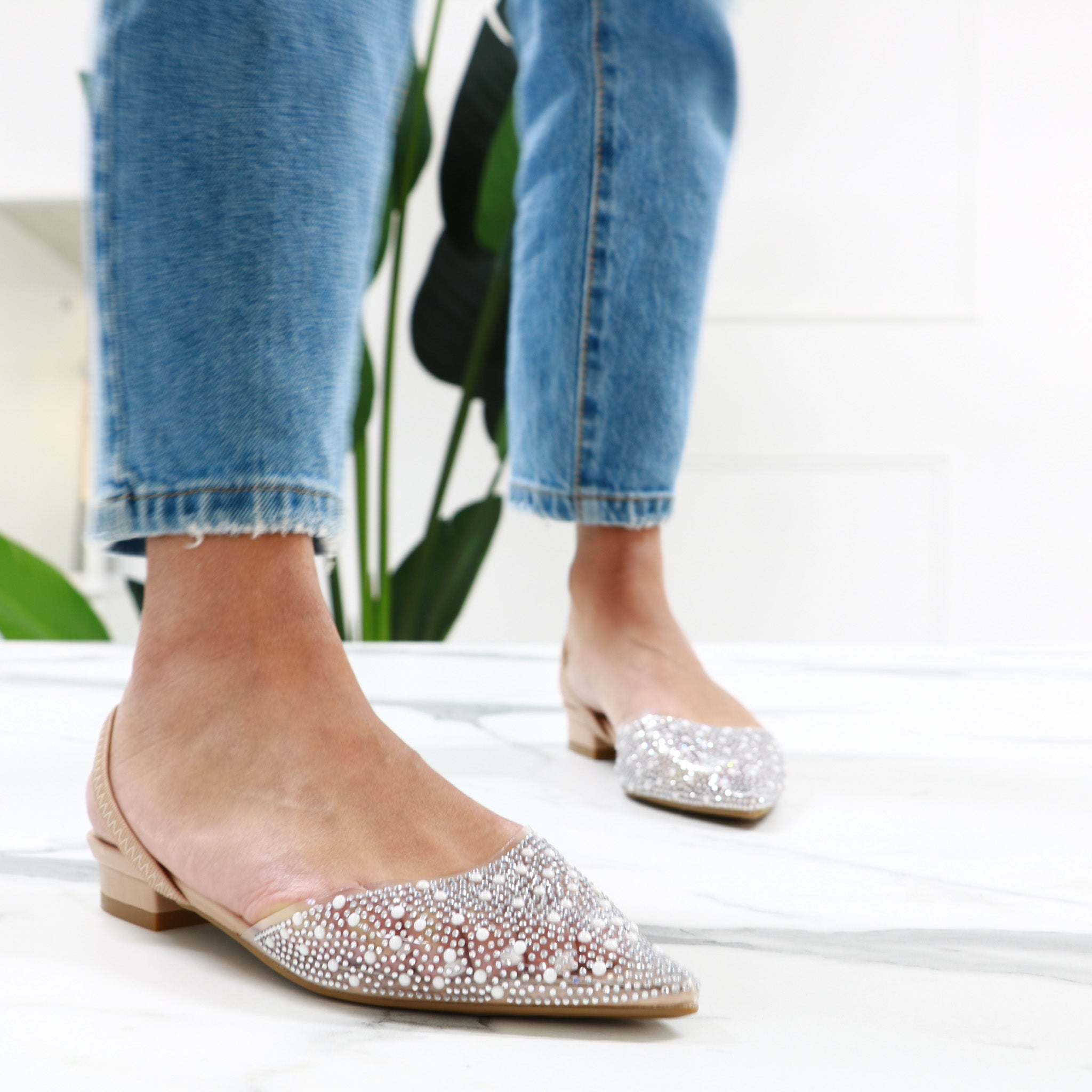 Giulia - Ballerine Slingback Trasparenti