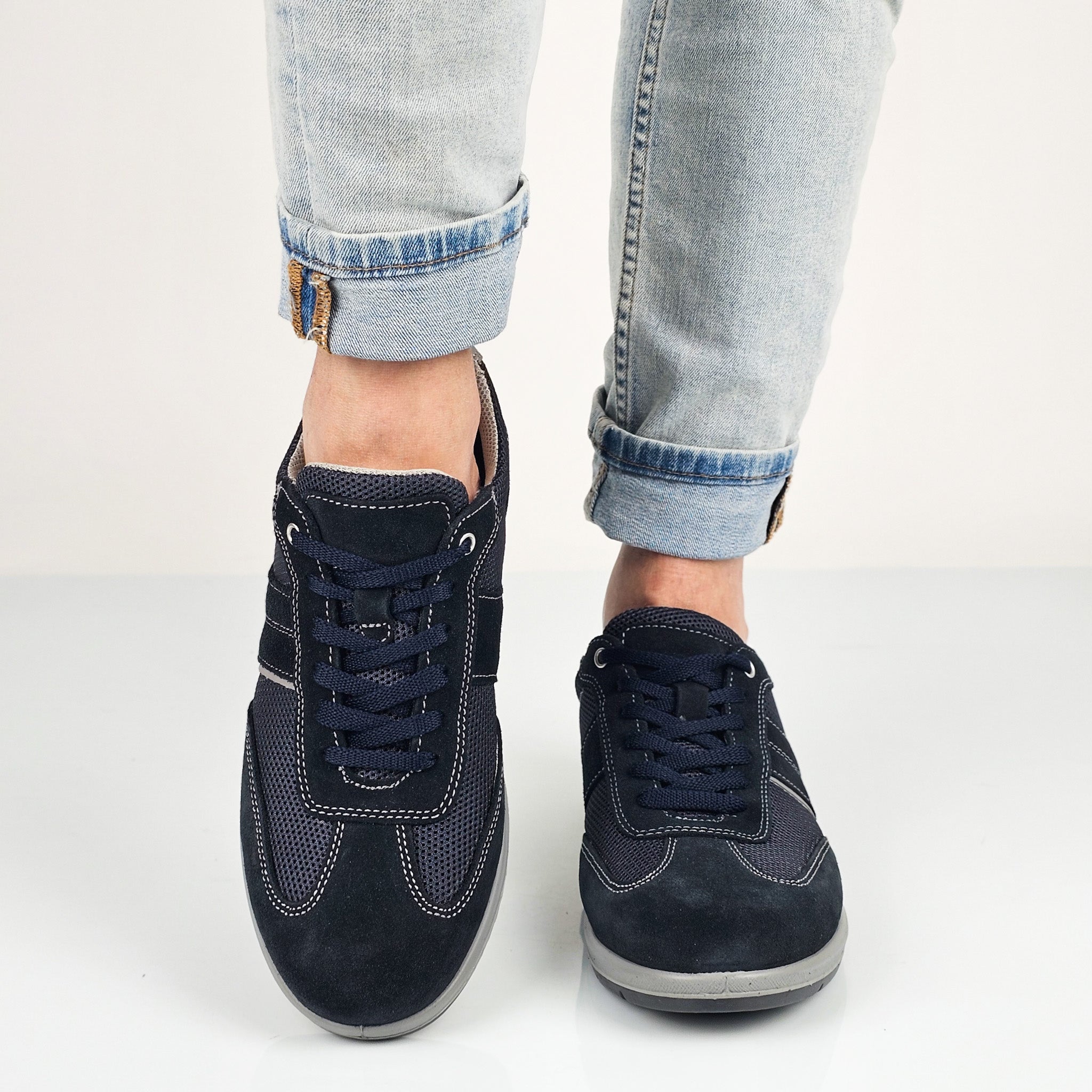 Mike - Sneakers Uomo Vera Pelle