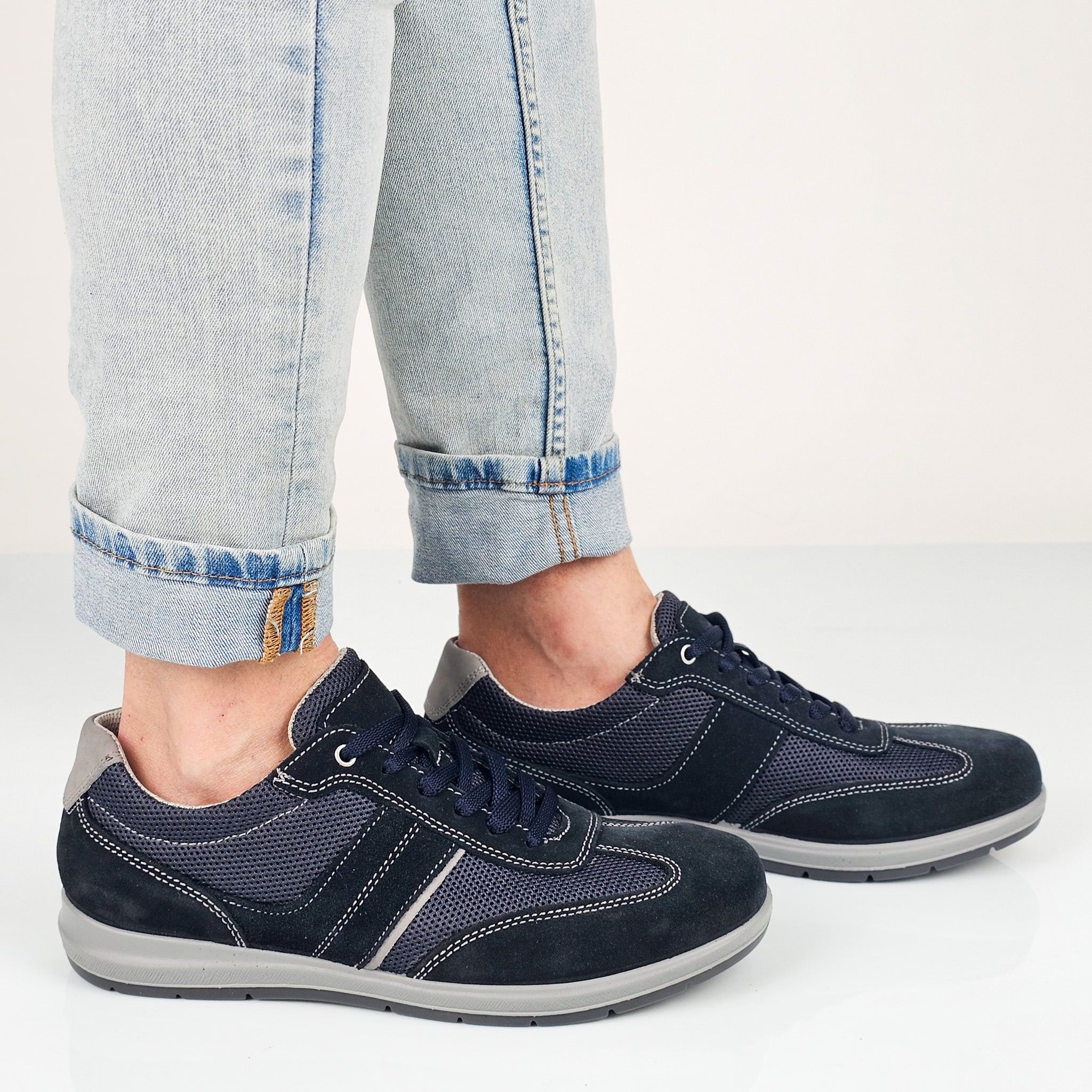 Mike - Sneakers Uomo Vera Pelle