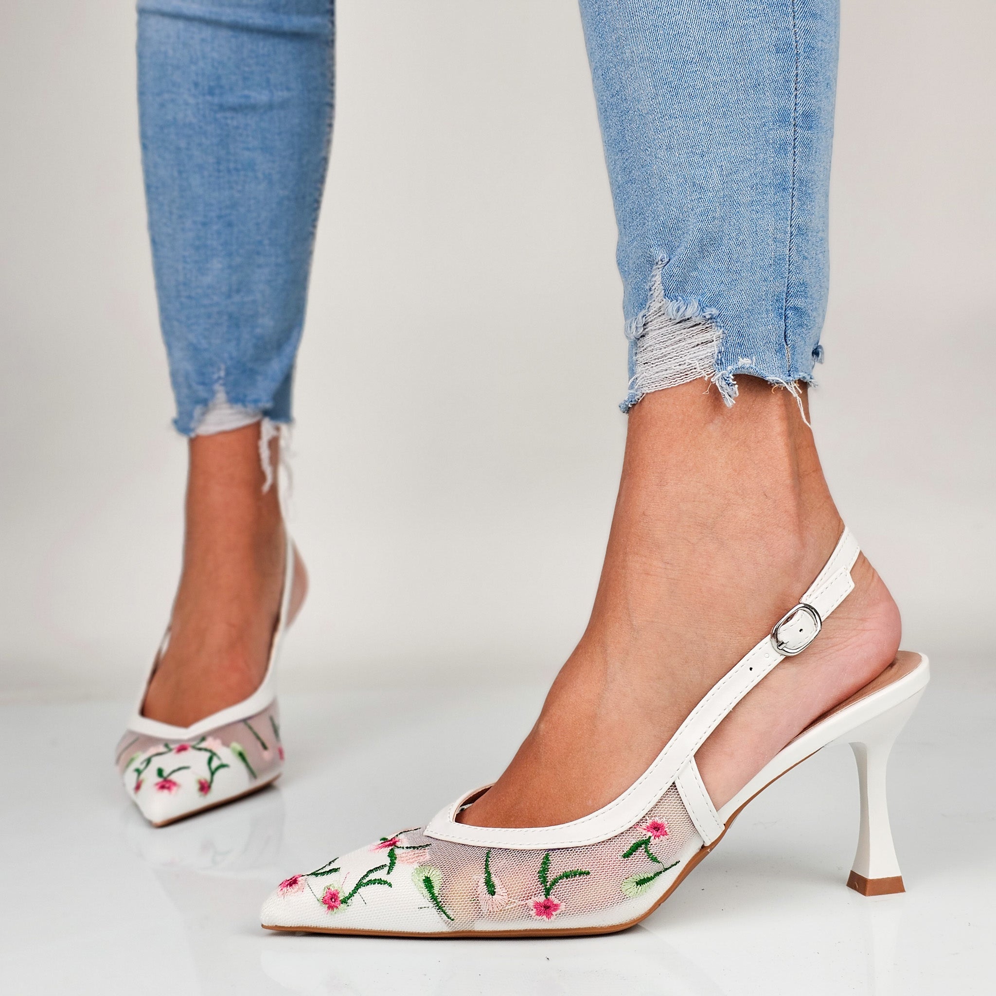 Arianna - Decollette Slingback Microrete