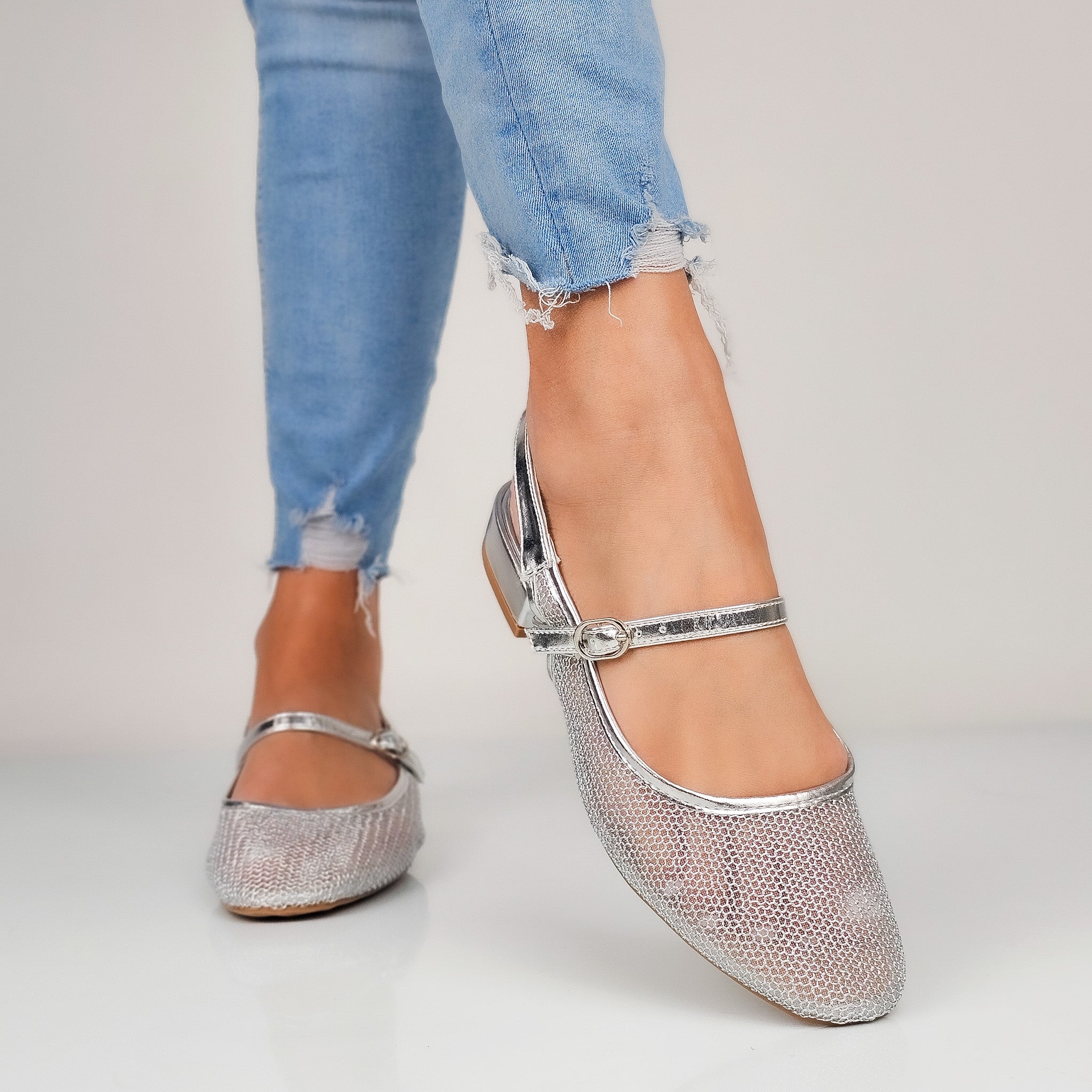 Norma - Ballerine Slingback Rete