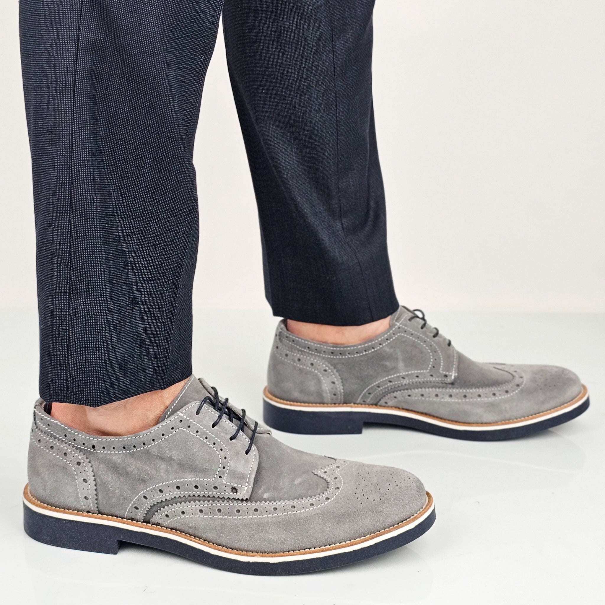 Aurelio - Stringate Uomo Vera Pelle Made In Italy