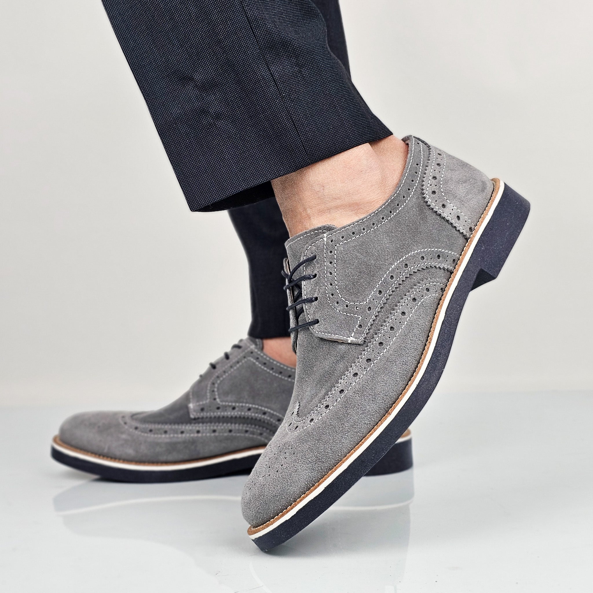Aurelio - Stringate Uomo Vera Pelle Made In Italy