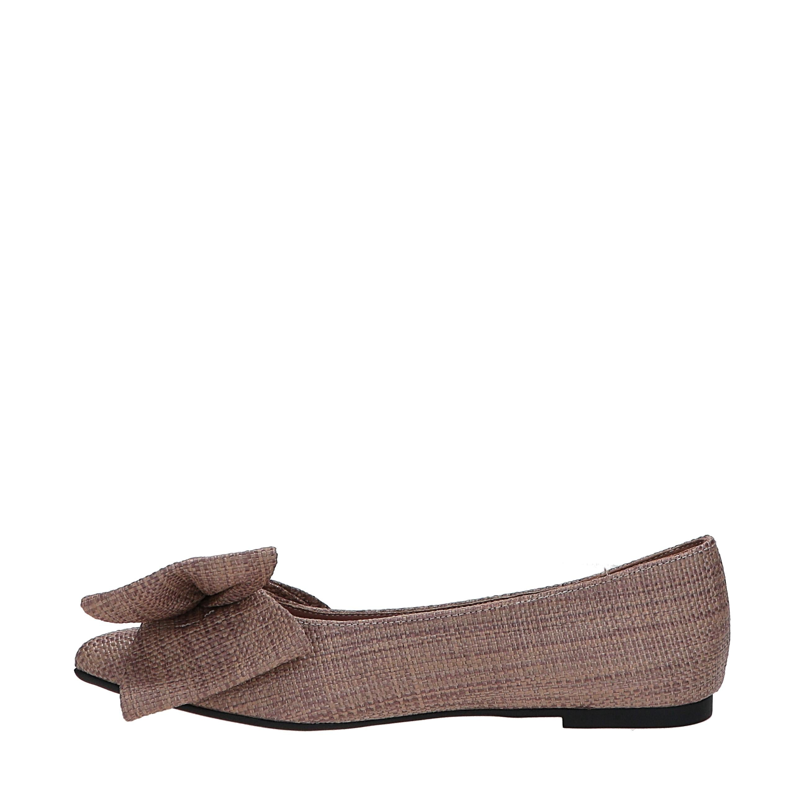 Jessica - Ballerine Donna In Fibra Con Fiocco