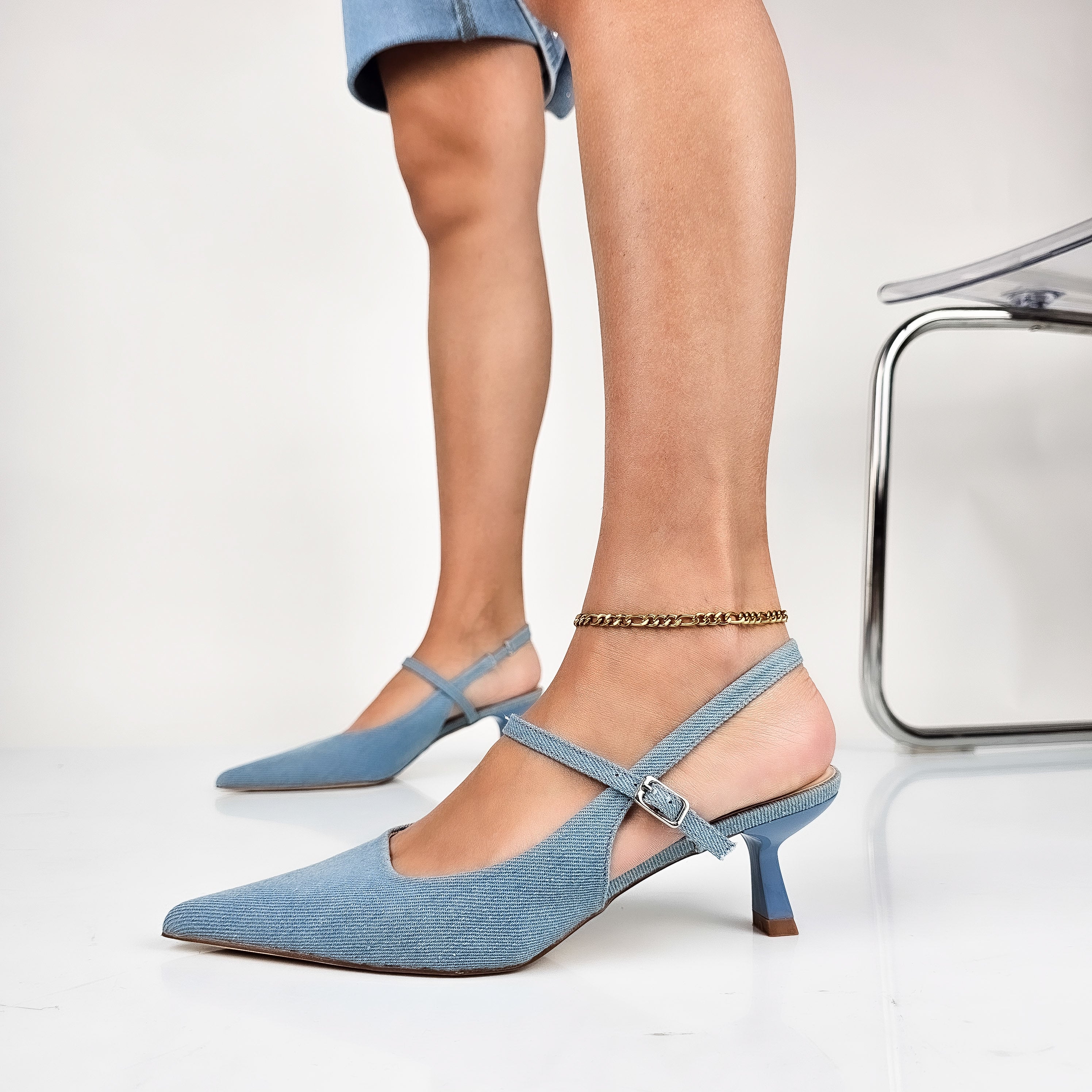 Sandrine - Decollette Sling Back