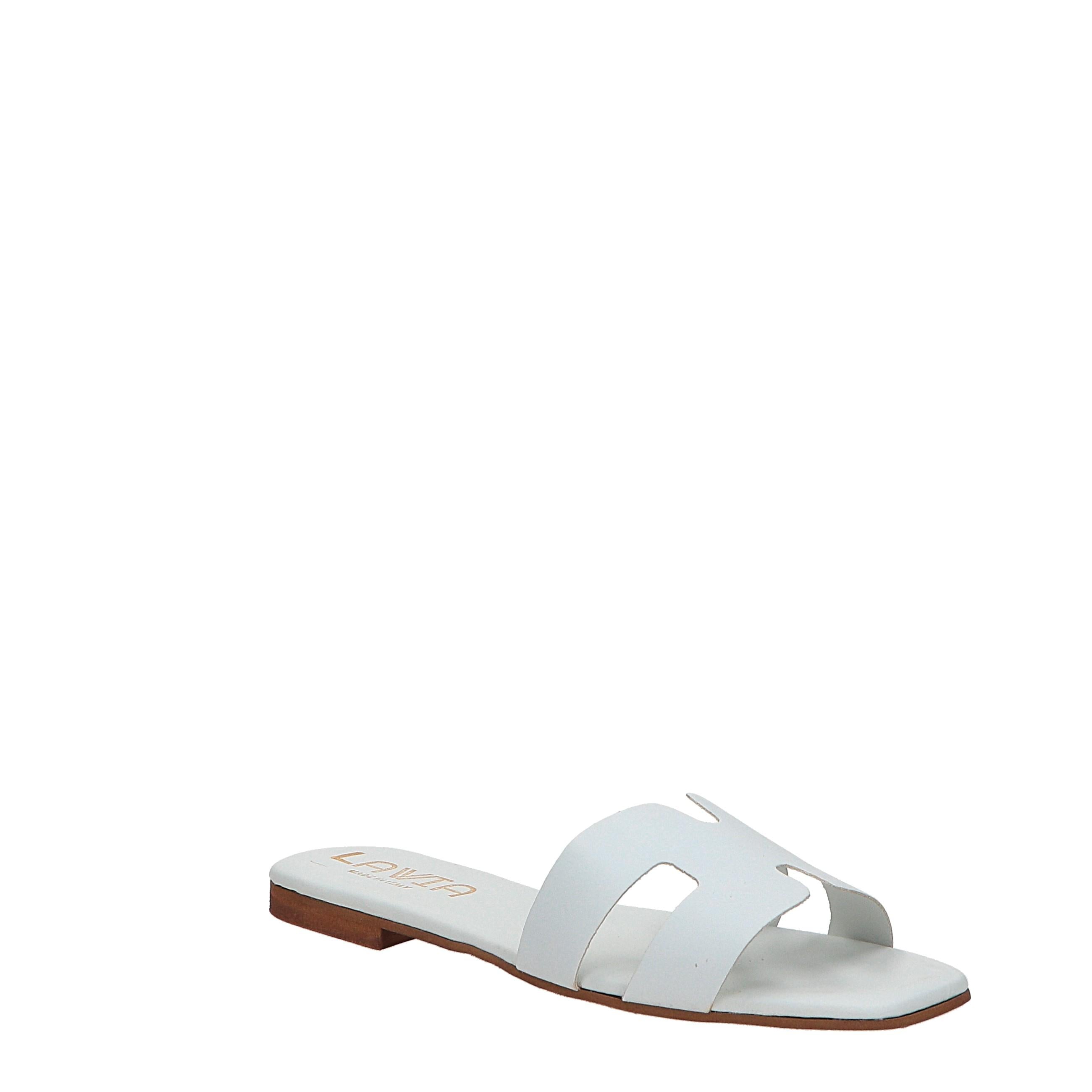 Aurielle - Ciabattine Donna Vera Pelle Made In Italy