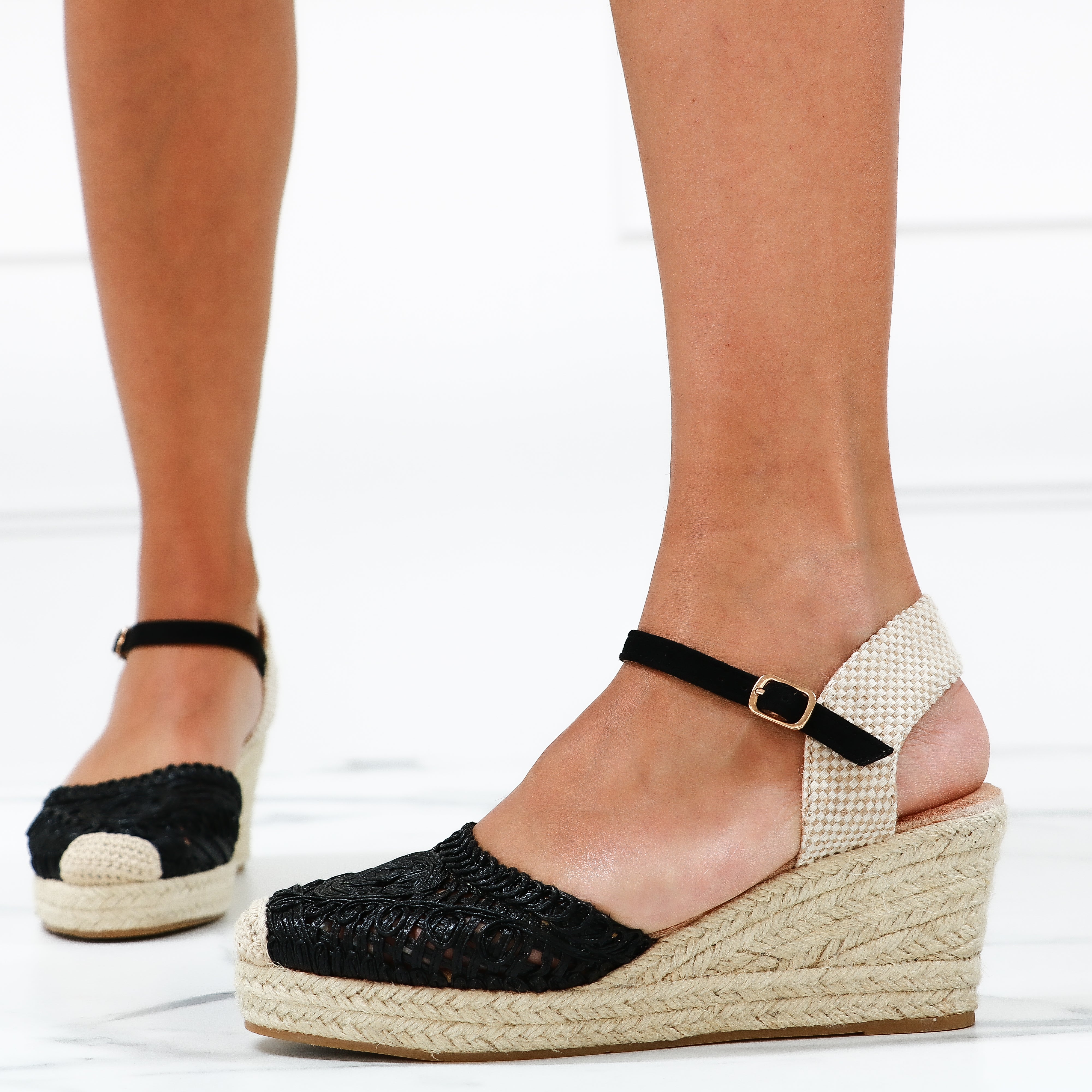 Edwige - Sandali Espadrillass Con Zeppa