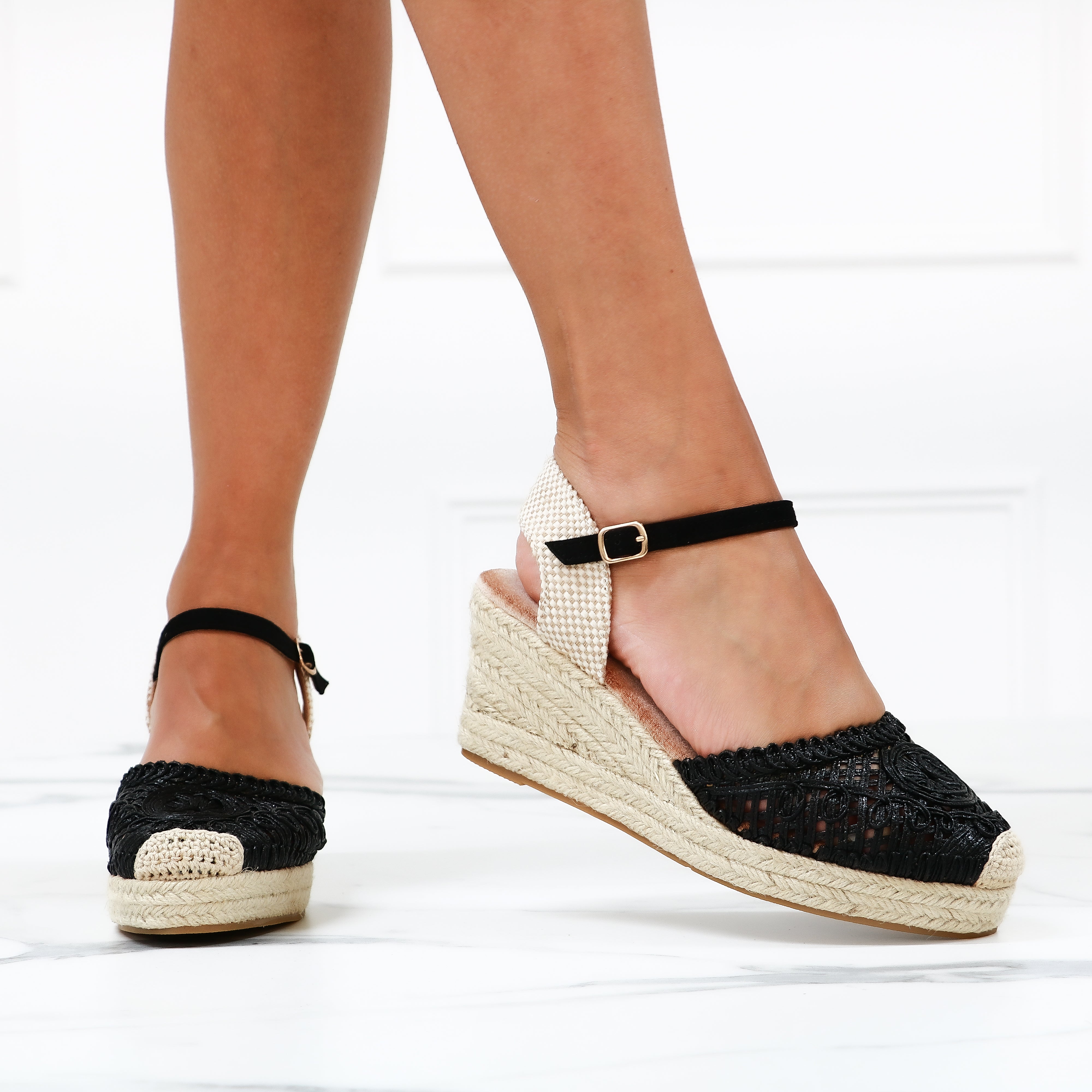 Edwige - Sandali Espadrillass Con Zeppa