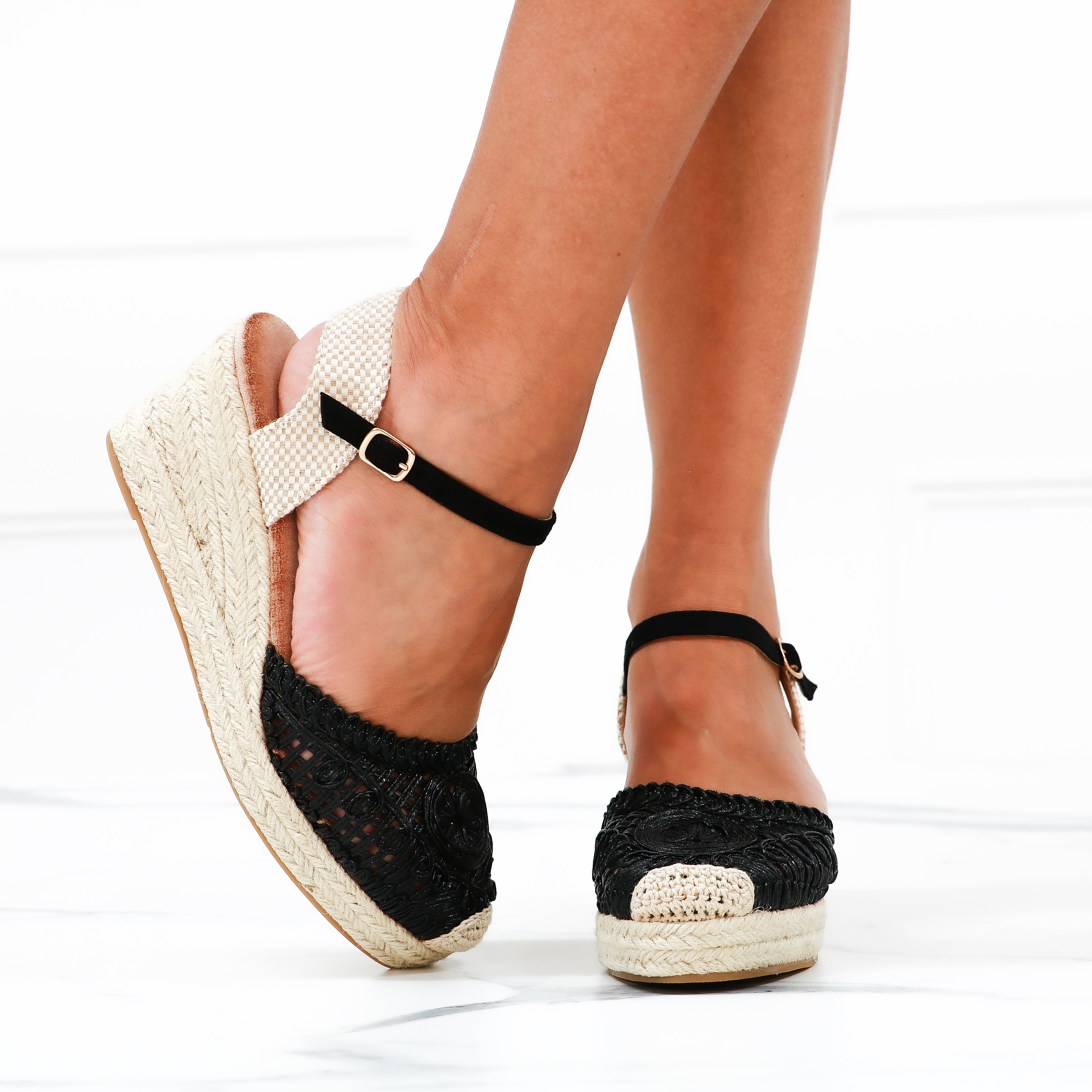 Edwige - Sandali Espadrillass Con Zeppa