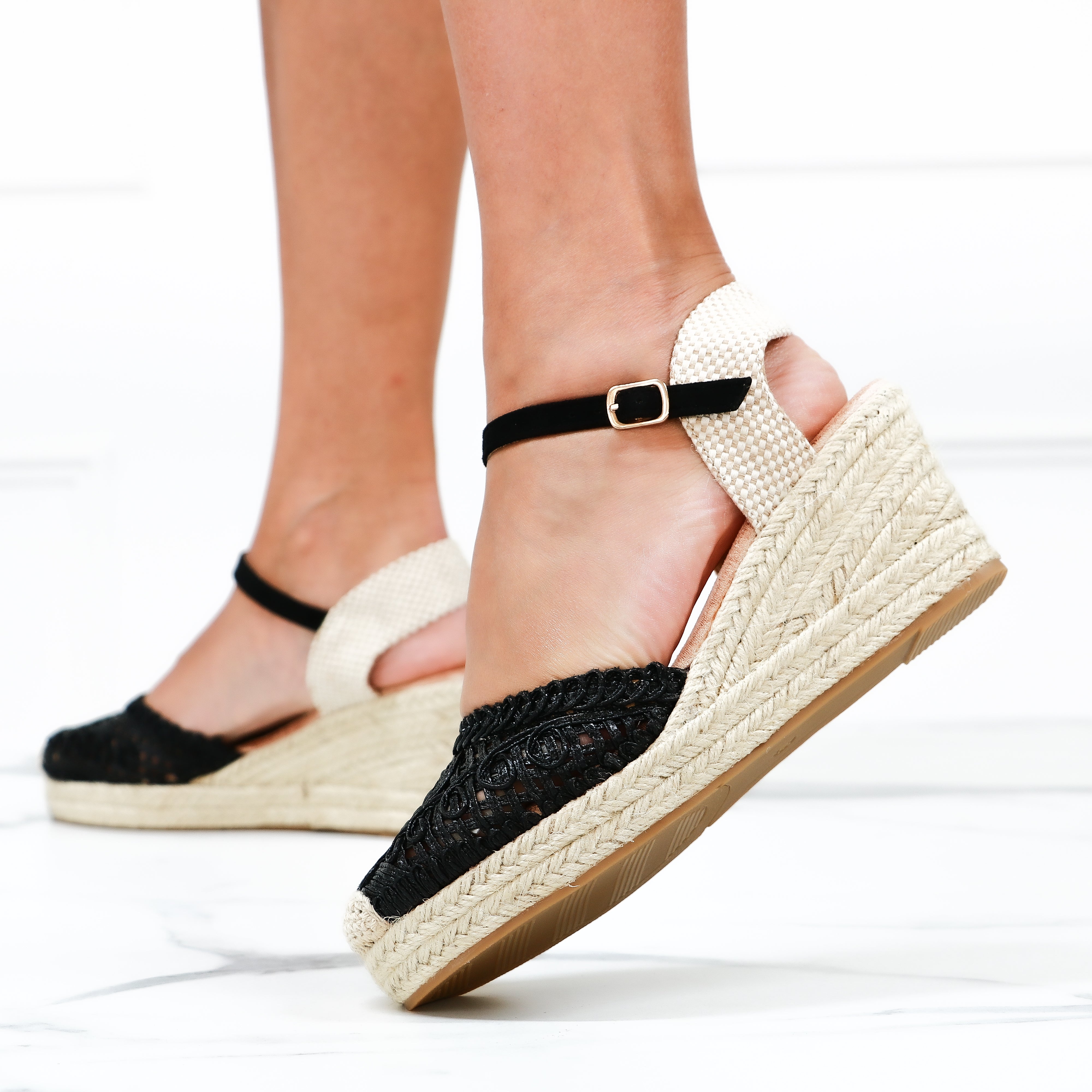 Edwige - Sandali Espadrillass Con Zeppa