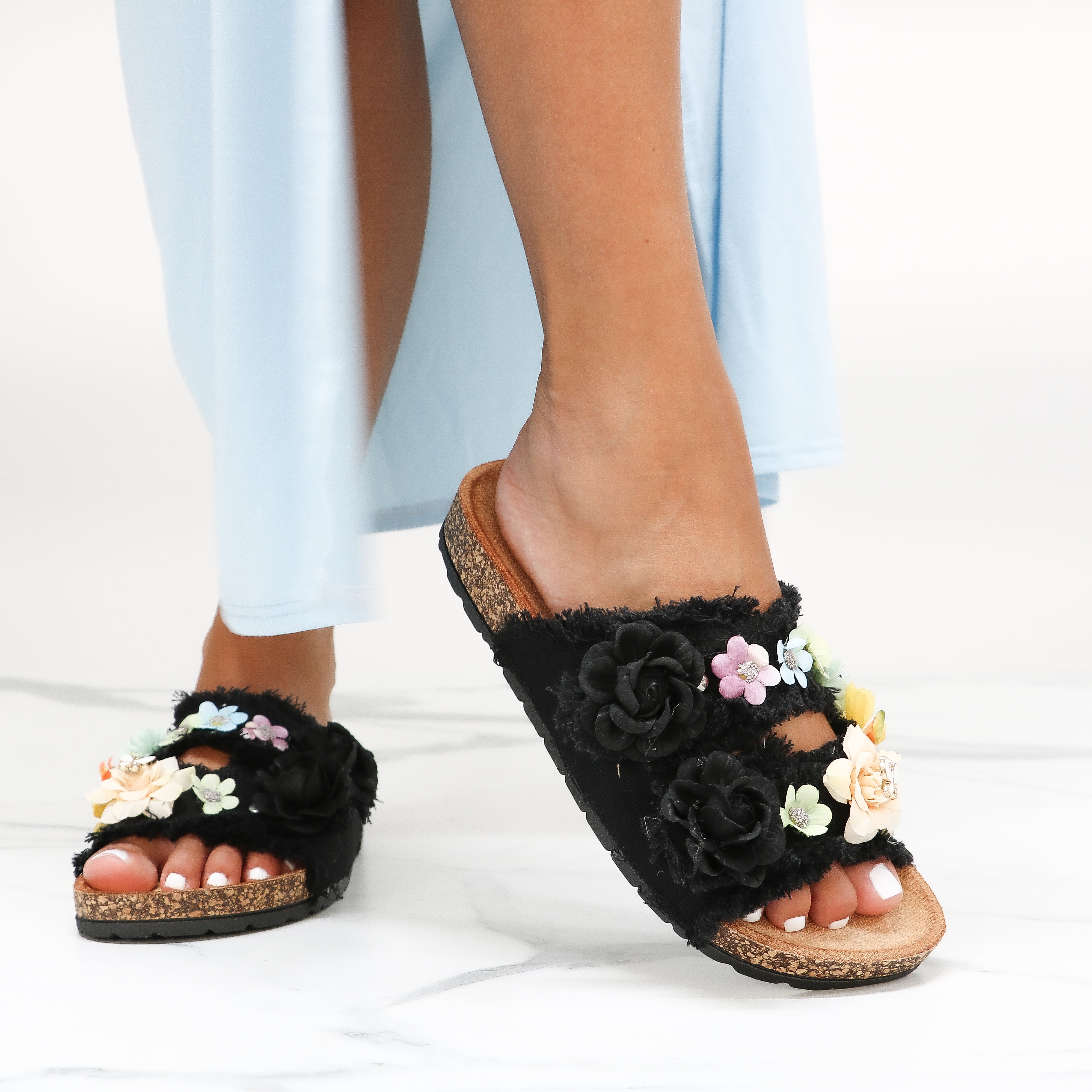 Yaiza - Ciabattine Donna Fiori